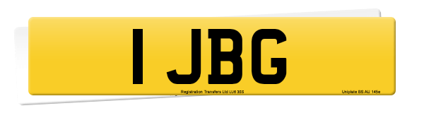 Registration number 1 JBG
